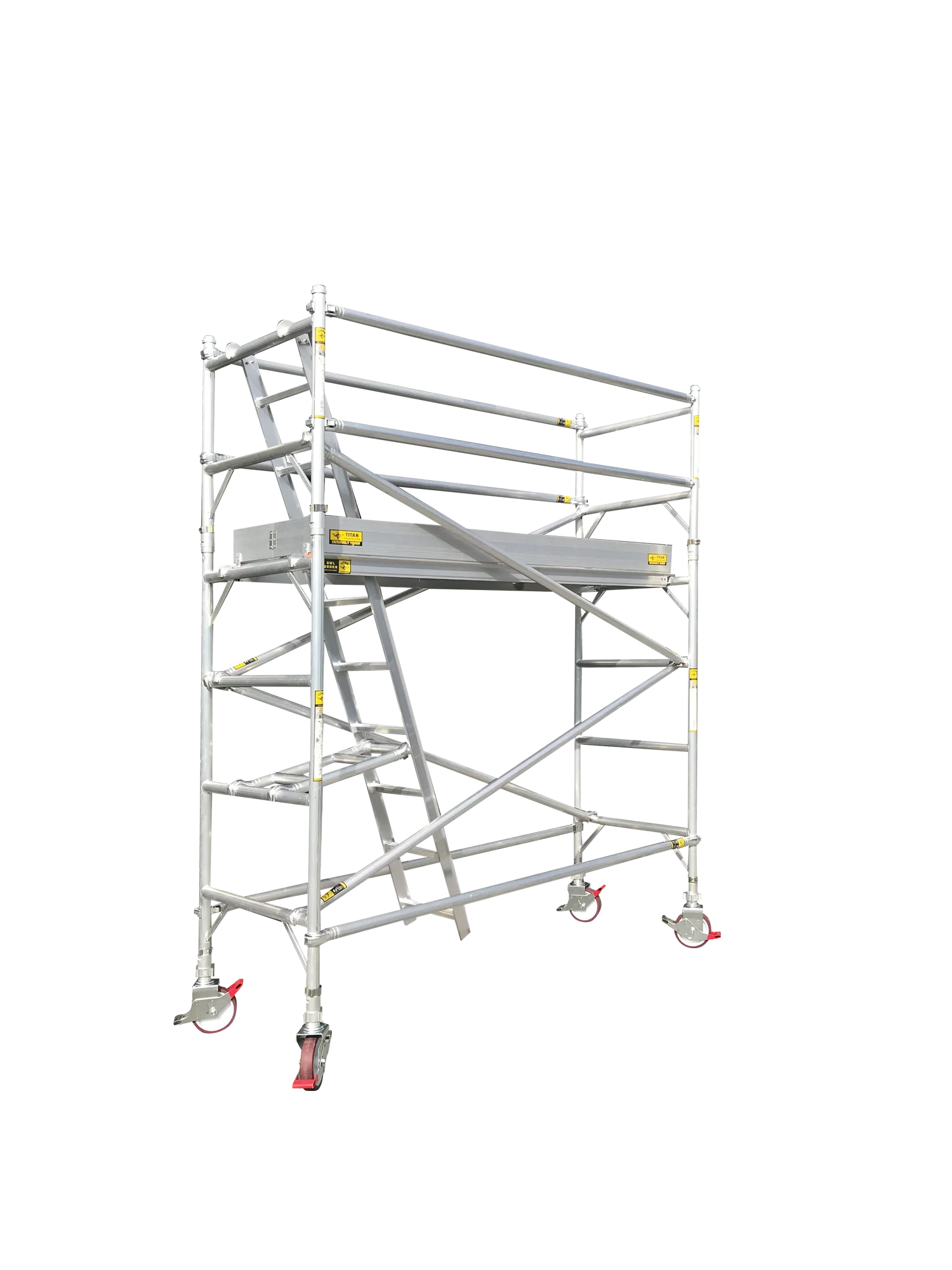 large single width mobile scaffold 4m reach internal ladder