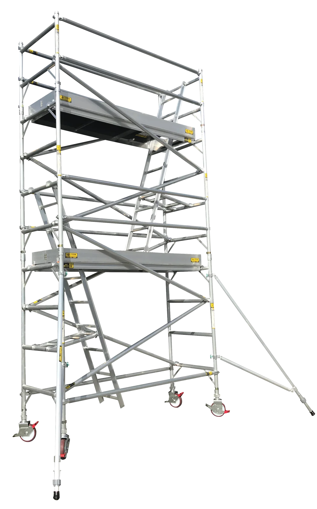 large single width mobile scaffold 6m internal ladders